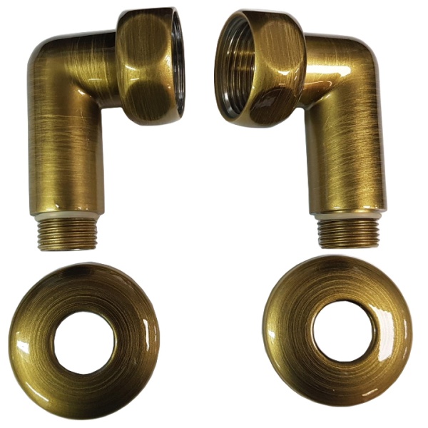 Американка для полотенцесушителя  угл 1" x 3/4"  г/ш  741SCH1005 бронза  купить оптом по выгодной цене в Москве