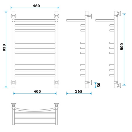 Фото Полотенцесушитель Energy Prestige modus 800/400 