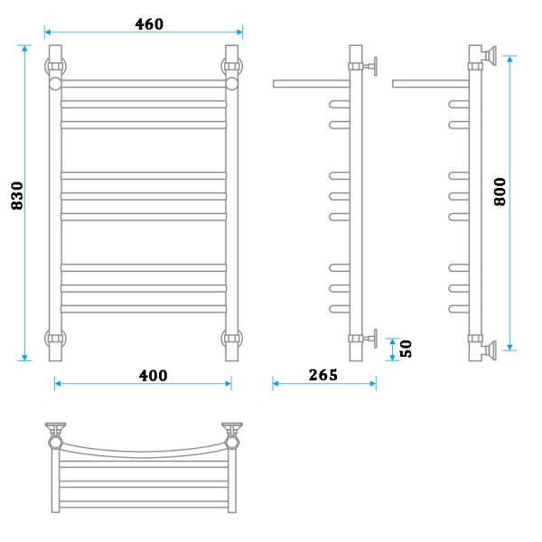 Фото Полотенцесушитель Energy Prestige modus 800/400 