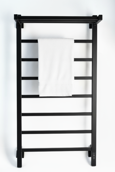 Полотенцесушитель электрический с/т Comfysan Мартэ-К (Marte-K) EC-8 100/50 с полкой, черный - фото и схемы подключения