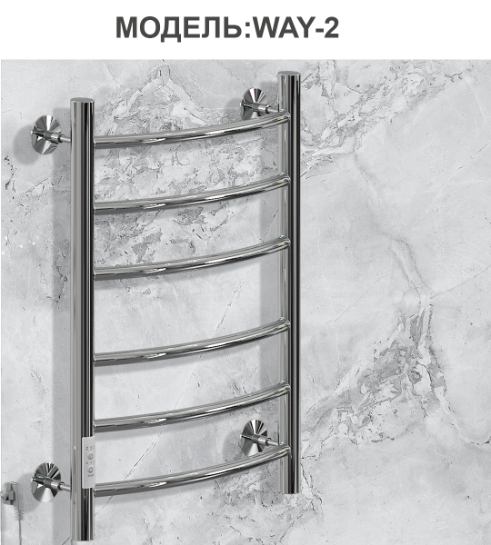 Полотенцесушитель Электрич.кабельный Ника ВЭЙ-2 60/50 U - фото и схемы подключения