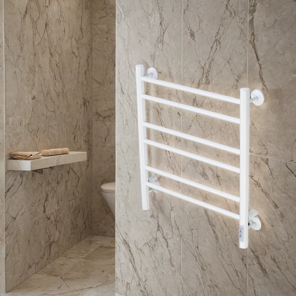 Полотенцесушитель электрический с/т Comfysan Люси (Luce) EC-6 60/50, белый - фото и схемы подключения