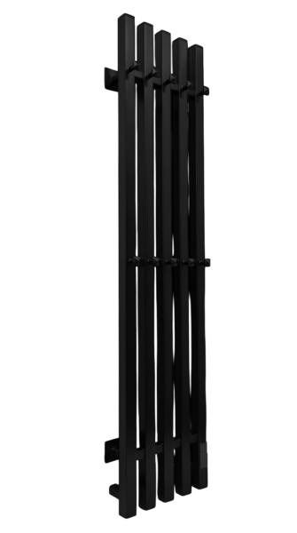 Полотенцесушитель электрический с/т Comfysan Альто-К (Alto-K) EC-5 120/24, черный ЭК - фото и схемы подключения