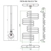 Полотенцесушитель ГРОТА RIO 70/127,5 ТЭН хром