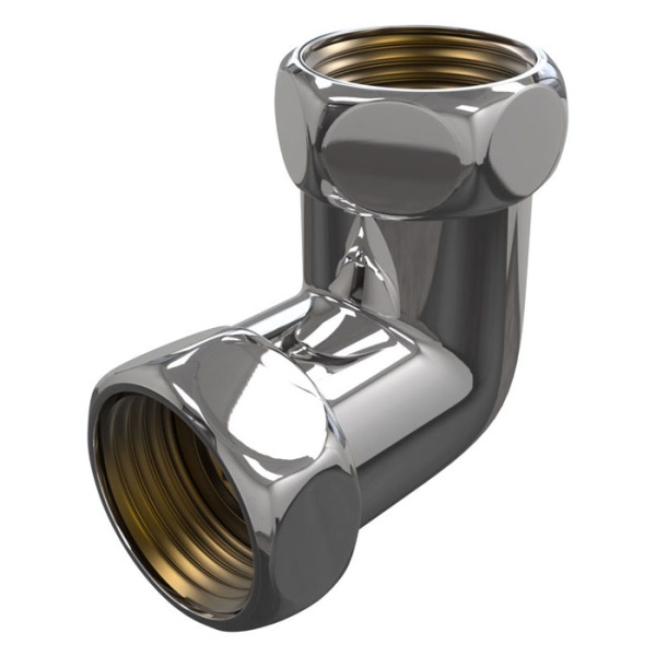 Американка для полотенцесушителя  угл 3/4" x 3/4"  г/г  740SCH0505 купить оптом по выгодной цене в Москве