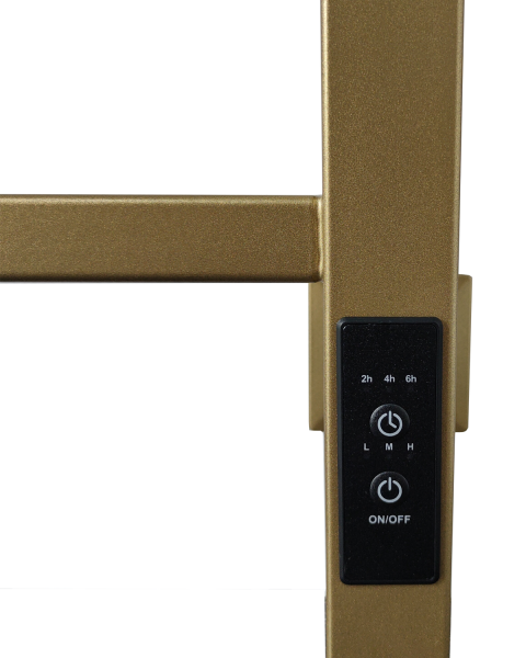 Полотенцесушитель электрический с/т Comfysan Мартэ-К (Marte-K) EC-6 80/50 с полкой, Матовое золото выбрать и сравнить в шоуруме или в онлайн магазине