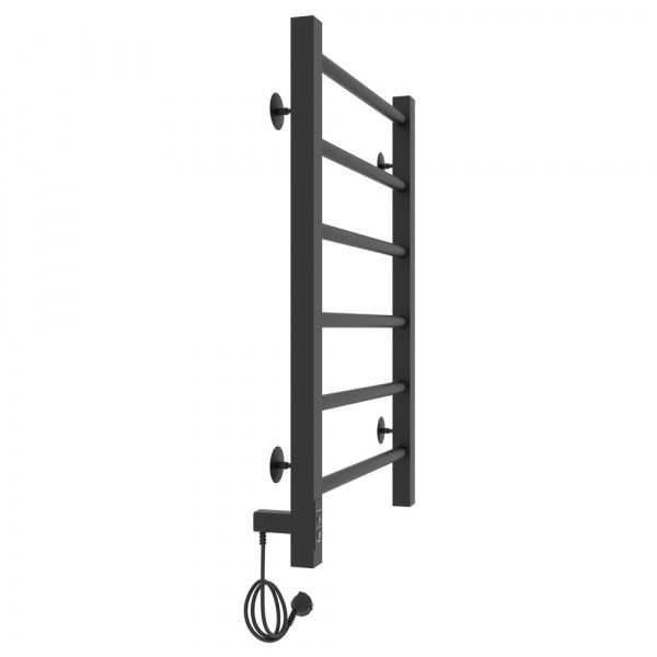 Полотенцесушитель с/т Laris Феличия ЧКЧ П6 400/600 левый тэн черный 73207610 RU - фото и схемы подключения