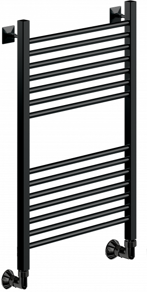 Фото Полотенцесушитель Ника ЛМ-2 80/50 RAL9005 черный матовый*