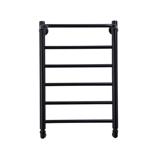 Фото Полотенцесушитель водяной Comfysan Капри (Capri) W-6 60/40 с полкой, черный