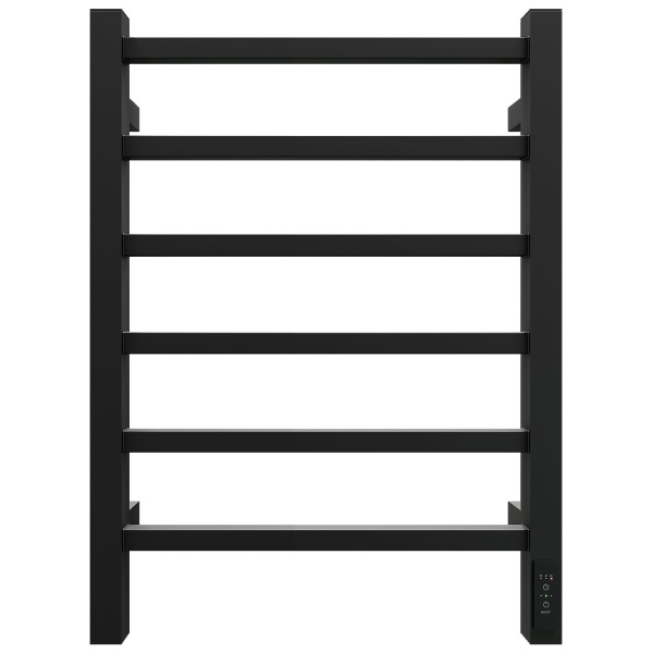 Полотенцесушитель Электрич. с/т GROIS Alex GR-101 400/600 П6 RAL9005 U черный матовый - фото и схемы подключения