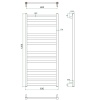 Фото Полотенцесушитель ГРОТА VENTO 63/120