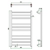 Фото Полотенцесушитель ГРОТА ESTRO 48/90(-)