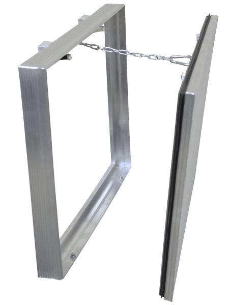 Люк под плитку Люкер Д 40/40 ревизионный, размер дверцы 39,3/39,3