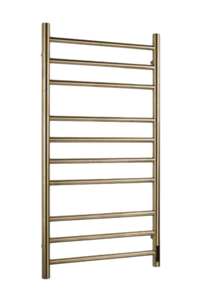 Полотенцесушитель электрический с/т Comfysan Стелла (Stella) EC-10 100/50, золото, гальваника - фото и схемы подключения