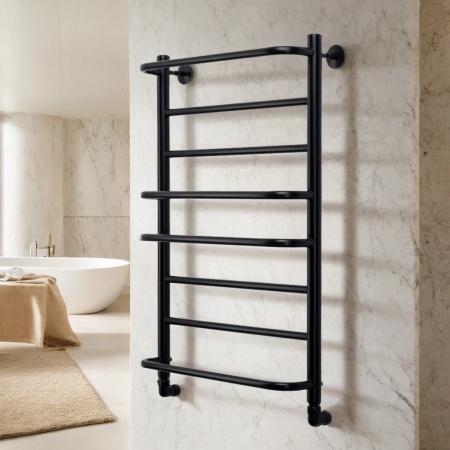 Фото Полотенцесушитель водяной Comfysan Пуро (Puro) W-8 80/40, черный