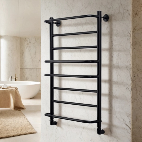 Фото Полотенцесушитель водяной Comfysan Пуро (Puro) W-8 80/40, черный