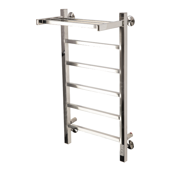 Полотенцесушитель электрический с/т Comfysan Мартэ-К (Marte-K) EC-6 80/40 с полкой, хром - фото и схемы подключения