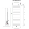 Полотенцесушитель ГРОТА CALMA 48/90 ТЭН хром