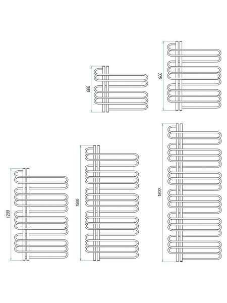 Фото Полотенцесушитель ГРОТА STELLE 50/120 L