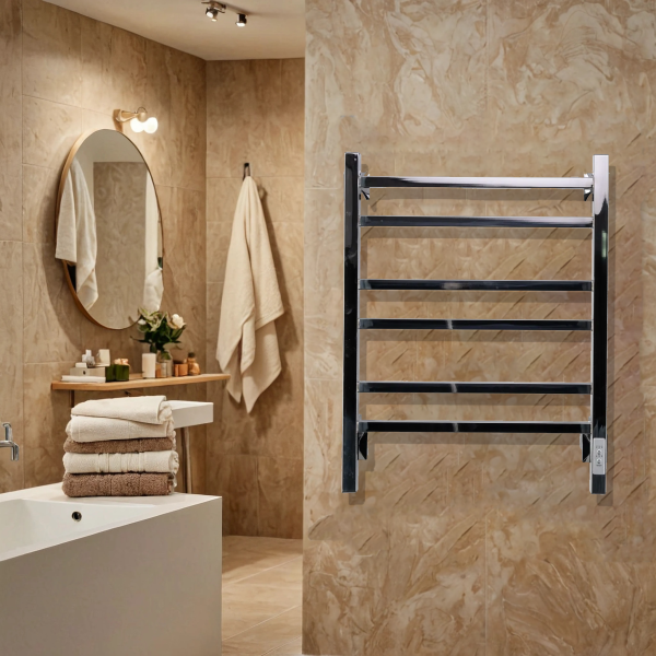 Полотенцесушитель электрический с/т Comfysan Пиоли-К (Pioli-K) EC-6 60/50, хром - фото и схемы подключения