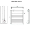 Полотенцесушитель ГРОТА CLASSIC 63/60 ТЭН хром