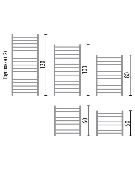 Фото Полотенцесушитель Ника ЛТ (Г2) ВП 60/50(-)