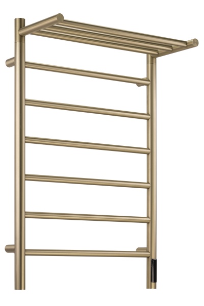Полотенцесушитель электрический с/т Comfysan Стелла (Stella) EC-7 80/50 с полкой, золото, гальваника выбрать и сравнить в шоуруме или в онлайн магазине