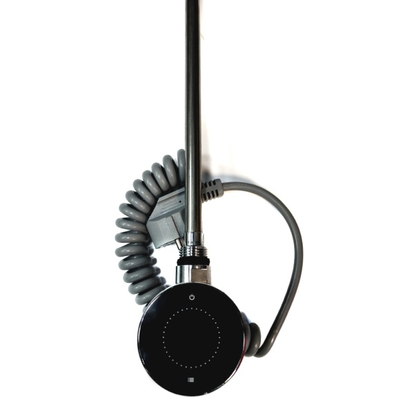 Электрический ТЭН LUX-06М-300 с таймером (сенсор) 300W черный купить оптом по выгодной цене в Москве