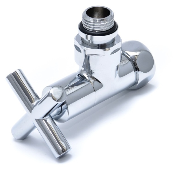 ВЕНТИЛЬ ЗАПОРНЫЙ УГЛОВОЙ КРЕСТ  3/4" x 1/2"  г/ш  ZZ-4704 (8200SCH0405/2С) бронзовый купить оптом по выгодной цене в Москве