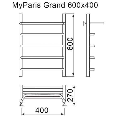 Фото Полотенцесушитель MYFREA My Paris (Grand) 60/40