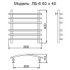 Фото Полотенцесушитель Ника ЛБ-6 60/40 УЦ