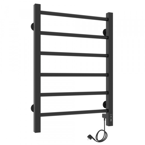 Полотенцесушитель с/т Laris Феличия ЧКЧ П6 400/600 правый тэн черный 73207611 RU - фото и схемы подключения