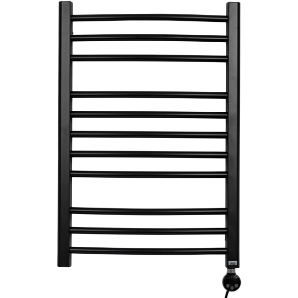 Полотенцесушитель GROIS Todor GR-014 500х800 П11 (3+5+3) RAL9005 черный матовый - фото и схемы подключения