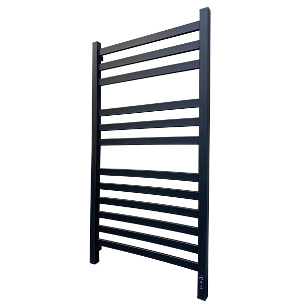 Полотенцесушитель Электрич. с/т GROIS Bruno GR-123 500/1000 П12 RAL9005 U черный матовый - фото и схемы подключения