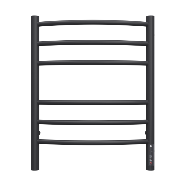 Полотенцесушитель с/т Terminus Электро КС Классик П6 450/600 (3+3)(new встр димм) 9005 черный мат - фото и схемы подключения