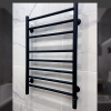 Полотенцесушитель Электрич. с/т GROIS Laura GR-132 500x 800 RAL 9005 П8 U черный матовый - фото и схемы подключения