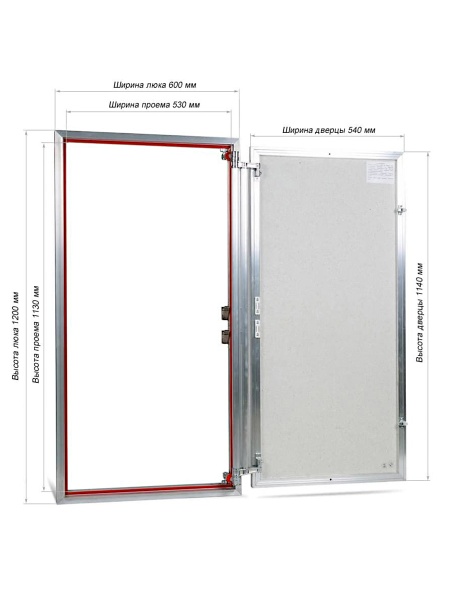 Люк под плитку ПРАКТИКА ЕВРОФОРМАТ ЕТР 60/120 (ш/в)