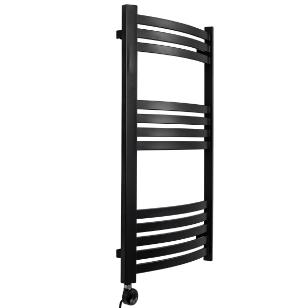 Полотенцесушитель GROIS Elvino GR-018 500х900 П12 (3+4+5) RAL9005 ЛТЭН черный матовый