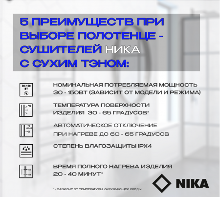 Полотенцесушитель Электрич.кабельный Ника ВЭЙ-3 60/50 U - фото и схемы подключения