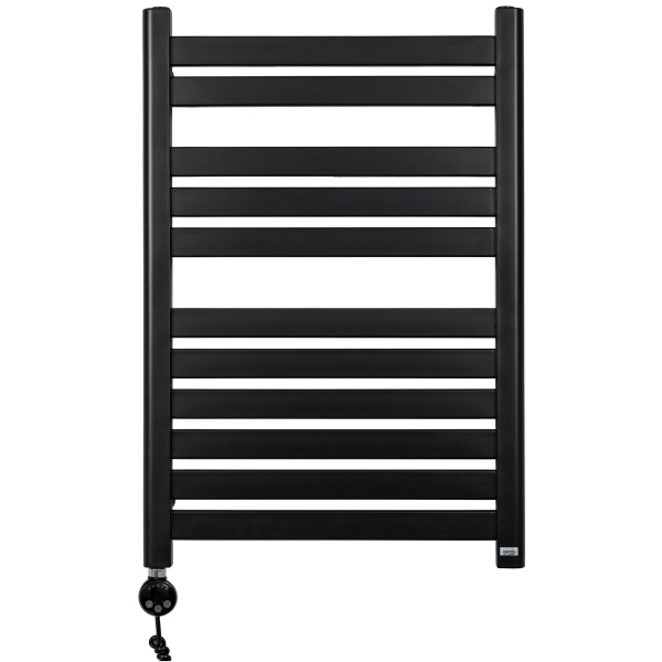 Полотенцесушитель GROIS Leila GR-017 500х800 П11 (2+3+6) RAL9005 ЛТЭН черный матовый