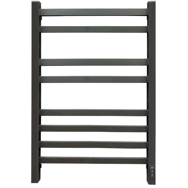 Полотенцесушитель Электрич. с/т GROIS Bruno GR-122 500/800 П8 RAL9005 U черный матовый - фото и схемы подключения