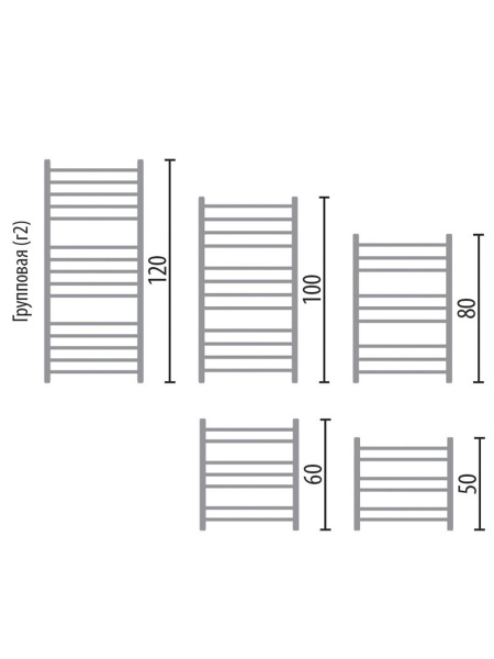 Фото Полотенцесушитель Ника ЛП (Г2) ВП 60/60