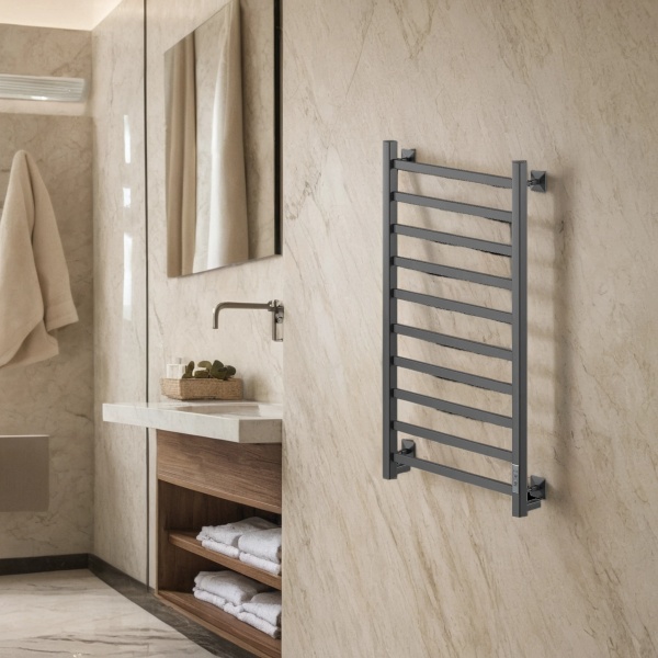 Полотенцесушитель электрический с/т Comfysan Рома-К (Roma-K) EC-10 100/50, черный - фото и схемы подключения