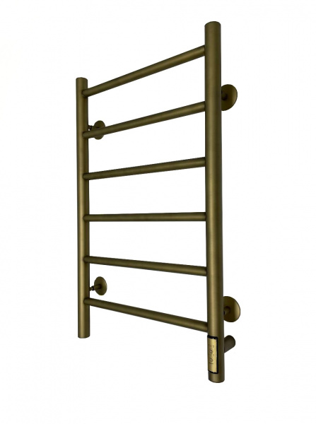 Полотенцесушитель Электрич. с/т GROIS Laura GR-131 400x 700 П6 R бронзовый - фото и схемы подключения
