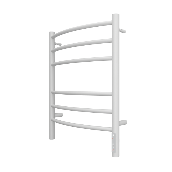 Полотенцесушитель с/т Terminus Электро КС Классик П6 450/600 (3+3)(new встр диммер) 9003 белый матов - фото и схемы подключения