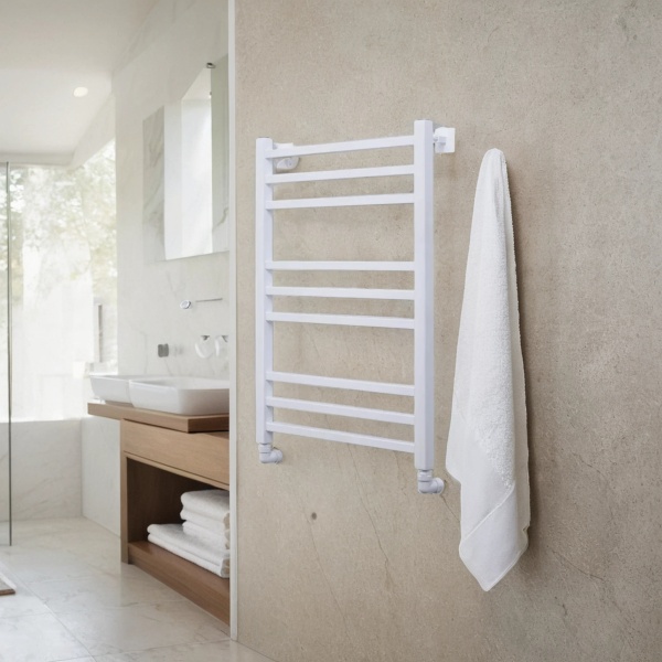 Фото Полотенцесушитель водяной Comfysan Пиоли-К (Pioli-K) W-8 80/40, белый