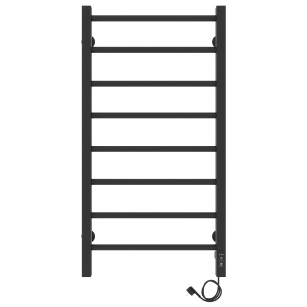 Полотенцесушитель с/т Laris Феличия ЧКЧ П8 400/800 правый тэн черный 73207613 RU - фото и схемы подключения