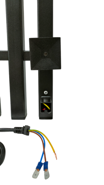 Полотенцесушитель электрический с/т Comfysan Альто-К (Alto-K) EC-5 120/24, оружейная сталь ЭК - фото и схемы подключения
