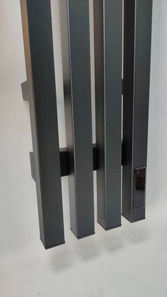 Полотенцесушитель электрический с/т Comfysan Альто-К (Alto-K) EC-4 150/18, черный матовый, гальваник - фото и схемы подключения