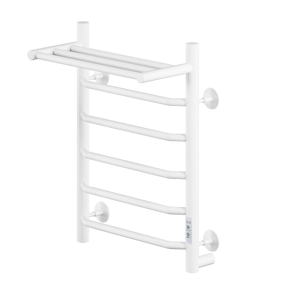 Полотенцесушитель электрический с/т Comfysan Скола (Scola) EC-6 60/40 с полкой, белый - фото и схемы подключения